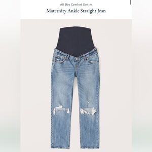 Maternity ankle straight Jean!